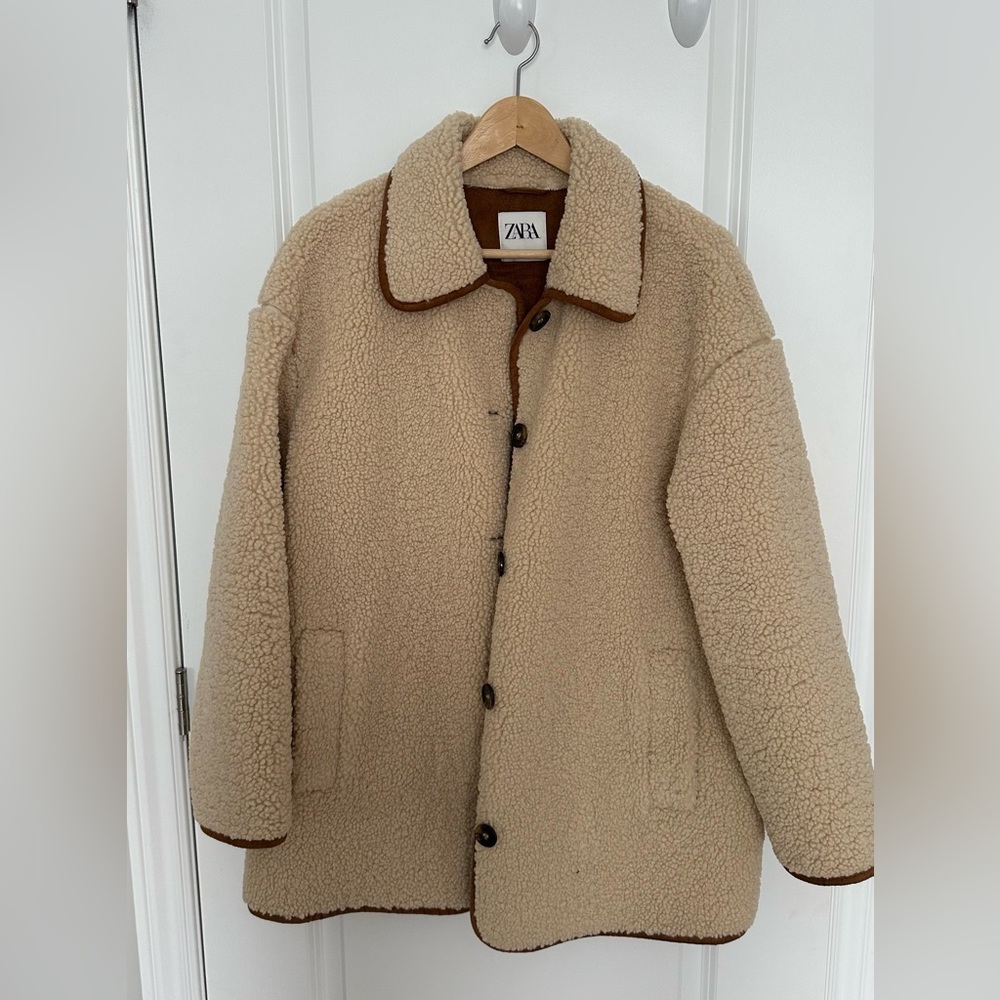 Zara fleece coat Women